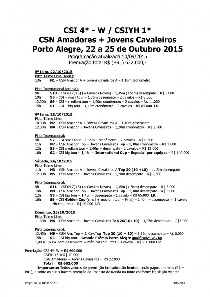 programacao The best Jump 2015 at 14-09 -01