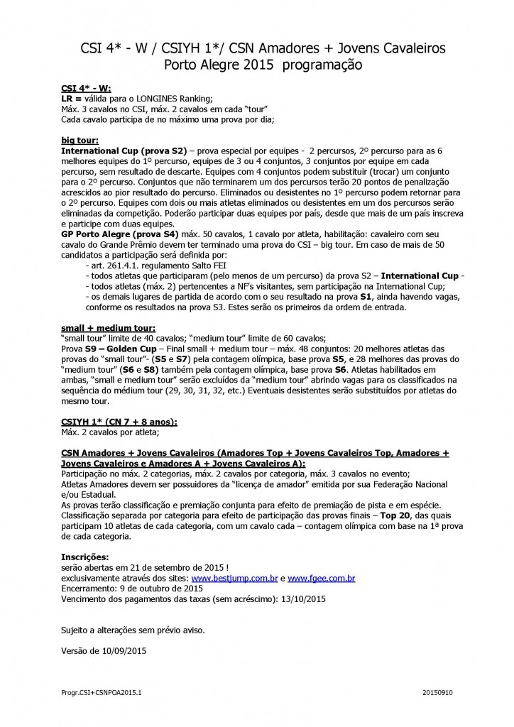 programacao The best Jump 2015 at 14-09 -02